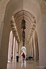 External walkway at Sultan Qaboos Mosque