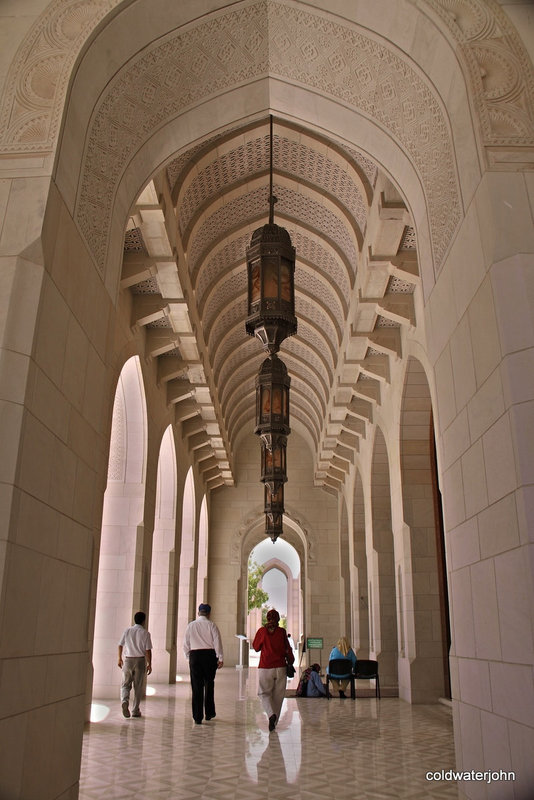 External walkway at Sultan Qaboos Mosque