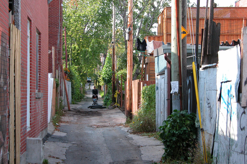 Montreal images: alley