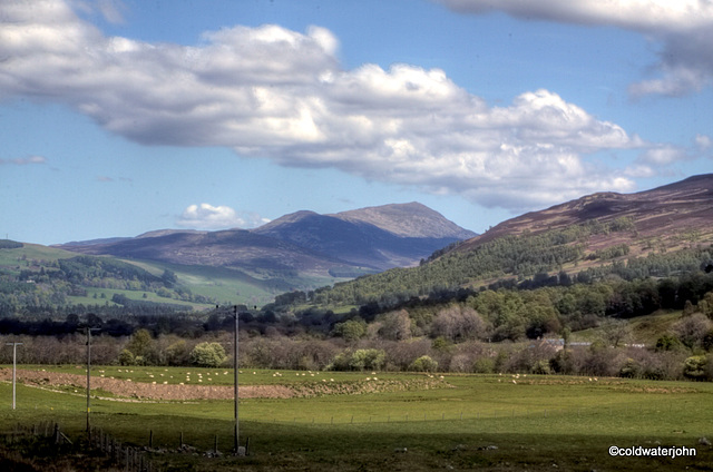 View south from near the House of Bruar at Blair Atholl