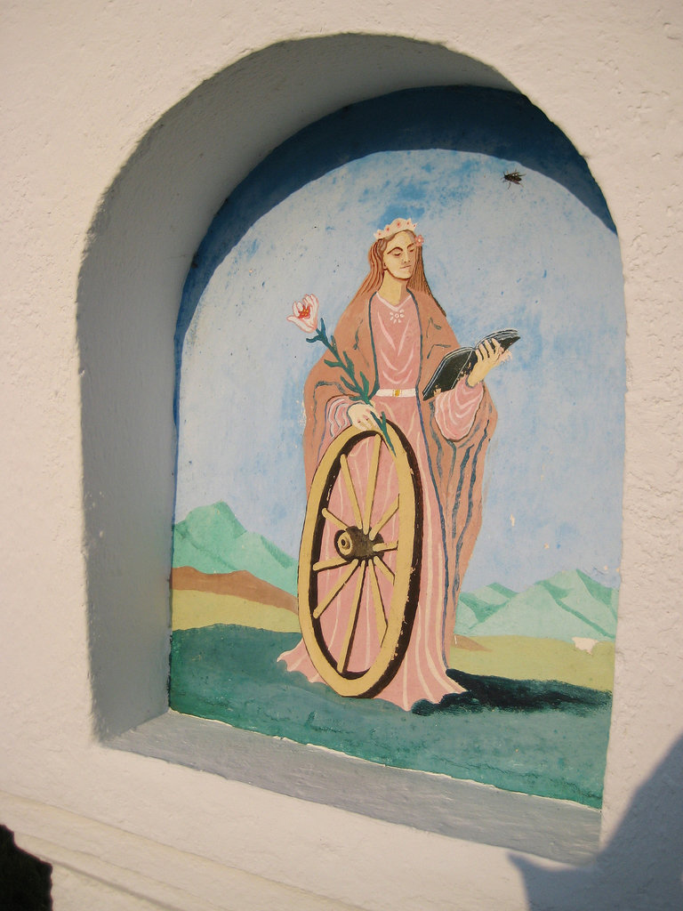 Grafenstein, Oberfischern - westliches Bild: Heilige Katharina (Saint Catherine of Alexandria)