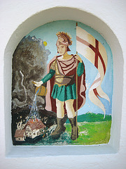 Grafenstein, Oberfischern - östliches Bild: Heiliger Florian