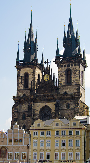 Church of Our Lady before Týn, with Salvador Dali