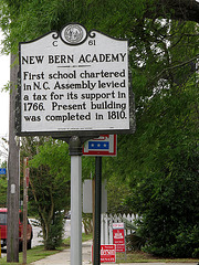 New Bern Academy Sign