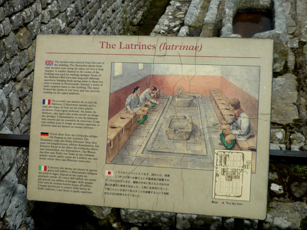 What the Romans did in the latrinae