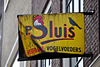 Signboard of P. Sluis, packed bird food