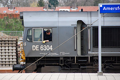 Shunter at work on the DE 6304 & 6303 of the DLC