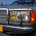 Working headlight wipers on a Mercedes-Benz W123