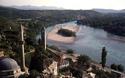 Pocitelj and the Neretva River