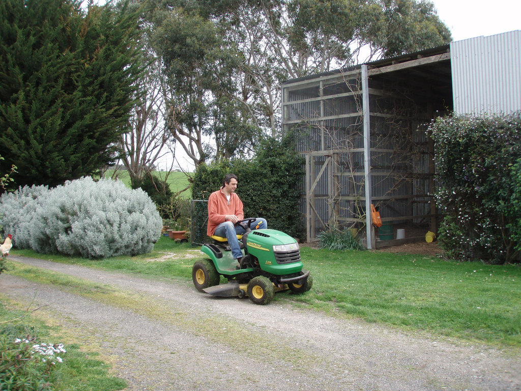 Ad on lawn mower 1