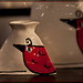 Cheryl Kempner: Red Bird Vases