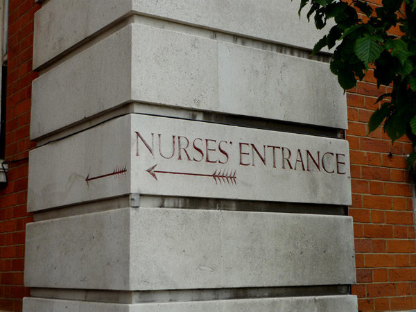 Nurses' Entrance, King's College Hospital