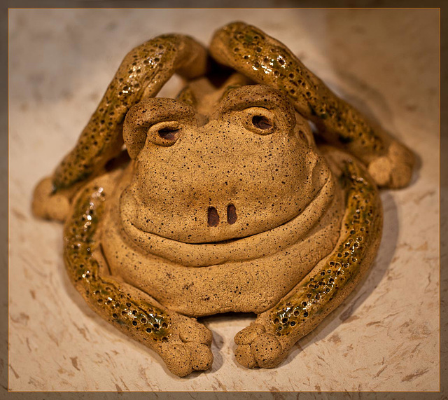 Jan Lacy: Happy Buddha Froggy
