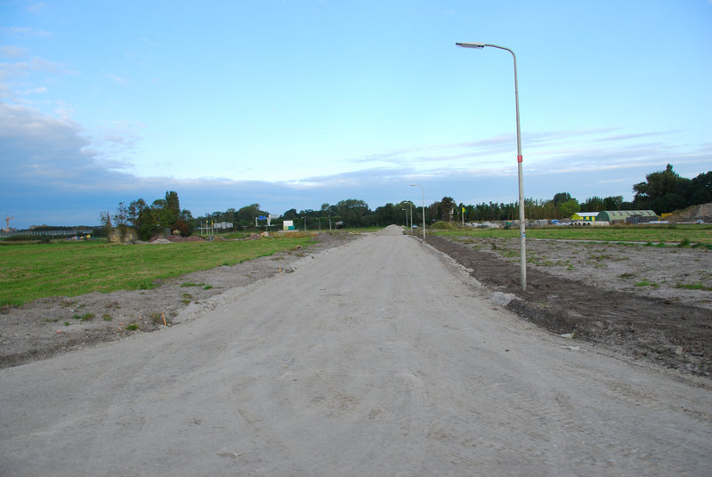 My bike ride home: passing a new road