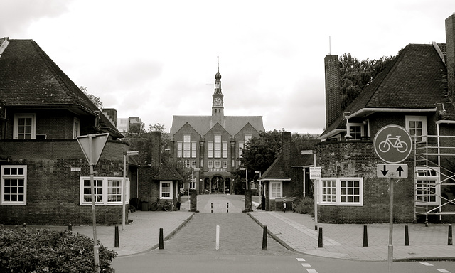 Former entrance to the University Hospital