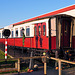 Narrow gauge railway near Leiden: Old Dutch railway carriage C9410