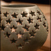 Clayfolk Art Show!! This is Rhonda Hampton: Starry Candle Lamp