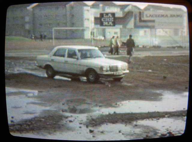 Jim Prideaux's cars: W123 Mercedes left somewhere in Czechoslovakia.