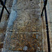 farleigh hungerford castle,incised slab of c.1500 to a chantry priest
