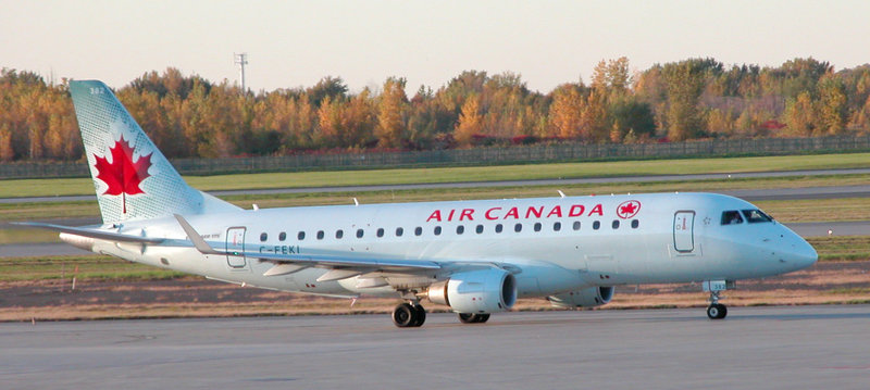 At Montreal airport: Embraer Regional Jet