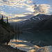 Berg Lake and Rearguard Mountain Morning