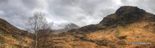 Glencoe in March mists and low cloud