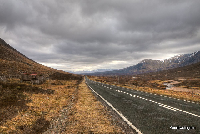 Glencoe in March mists and low cloud