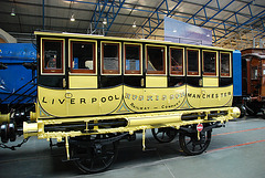 A visit to the National Railway Museum in York: one of the first railway carriages