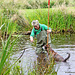 Dougie, helping clear the pond!