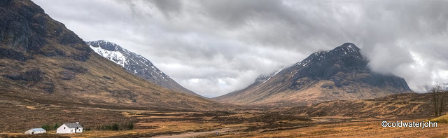 Glencoe in March mists and low cloud