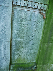 brompton cemetery, london,detail of the mausoleum of dr. benjamin golding, founder of charing cross hospital , died 1863