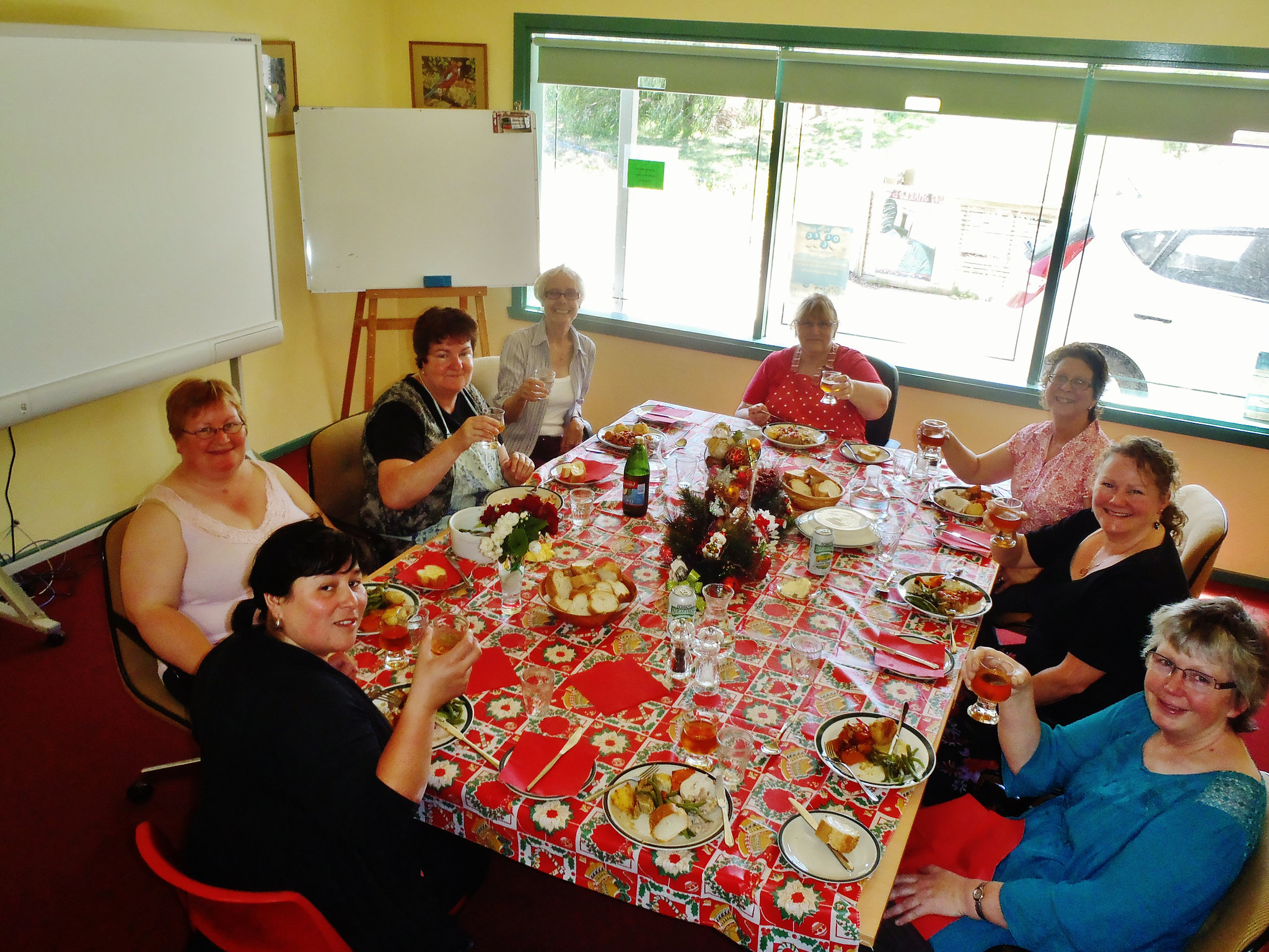 pottery Xmas lunch