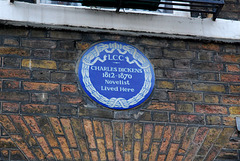 Charles Dickens blue plaque