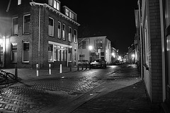 Night shots of Leiden: Van der Werffstraat (Van der Werff Street)
