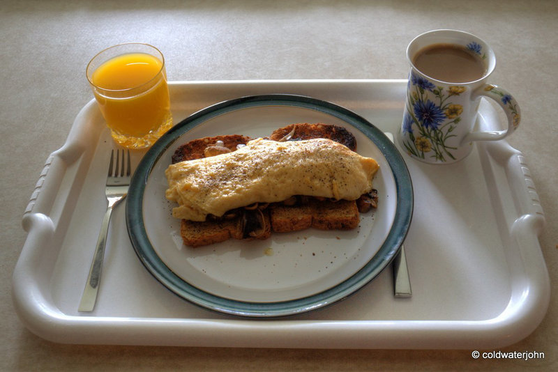 Sir's breakfast is served!