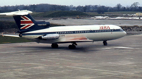 ipernity: Hawker Siddeley HS121 Trident 1E G-AVYE (BEA) - by Peter Ashton