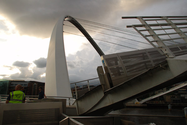 Bridge coming back down