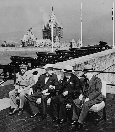 Historic picture of the conference of Quebec