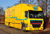 Yellow 2005 DAF CF AE85XC truck