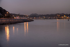 Mutrah Harbour in the evening