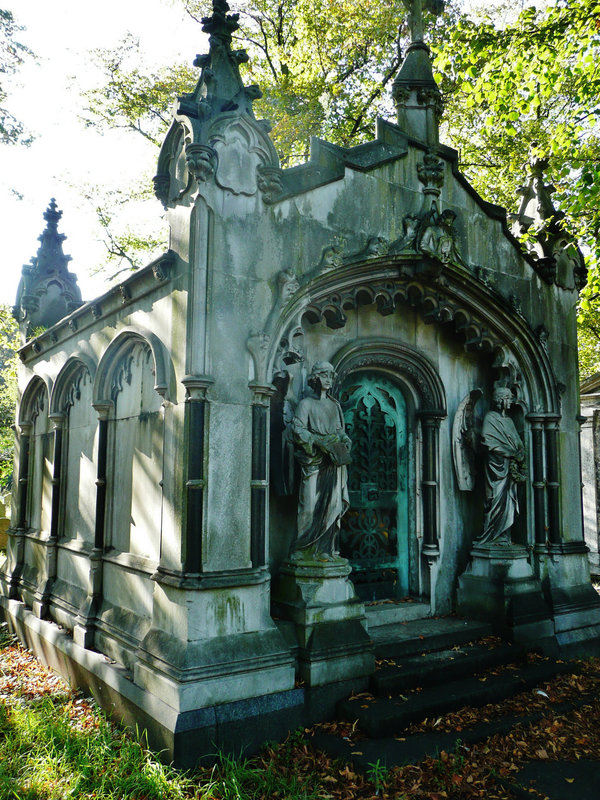 brompton cemetery, london,mcdonald mausoleum of 1902, in florid scottish gothic