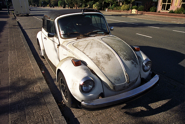 Abandoned VW Beetle cabriolet