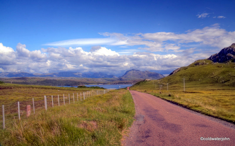 Loch Ewe and Poolewe in the distance