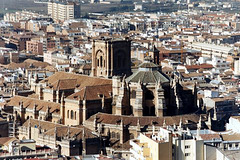 Granada- Cathedral from Alhambra