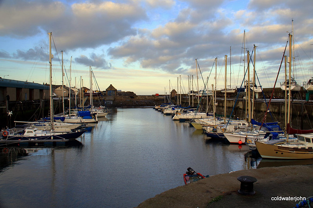 Yachts in Lossie harbour