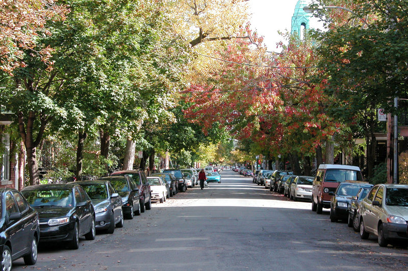 Rue Garnier in Montreal, Quebec (Canada)