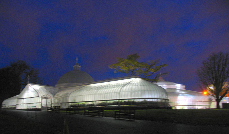 Kibble Palace at night