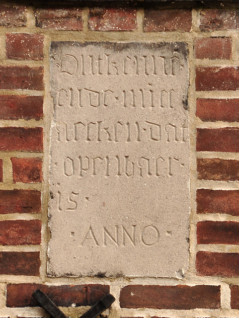 Gable stone of 1614