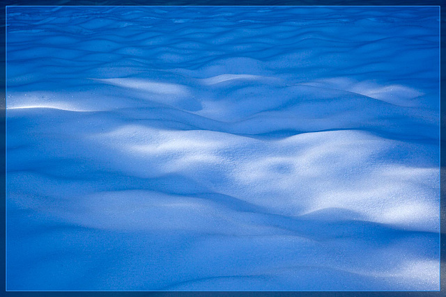 Beautiful Snow in Light and Shadow