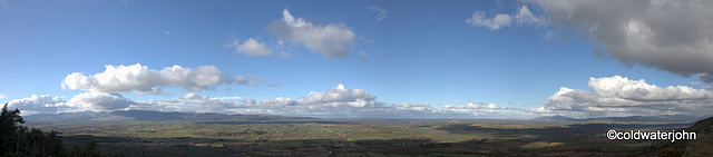 View north from The Vee. Knockmealdown mountains